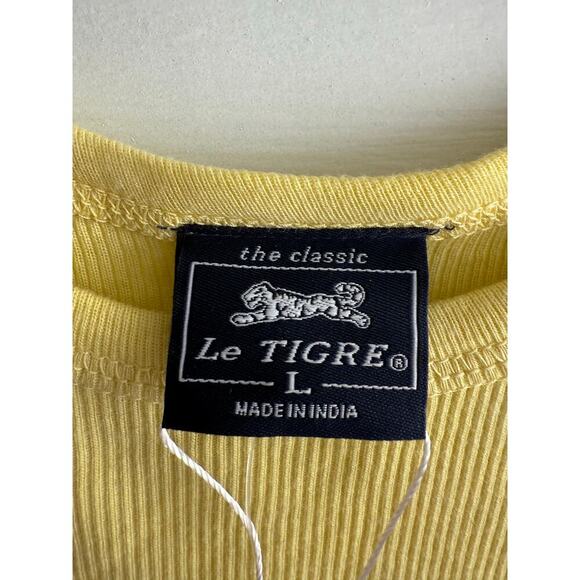 Vintage Le Tigre Yellow Orange Ombre Tank 90s Y2K size Large - Picture 2 of 4